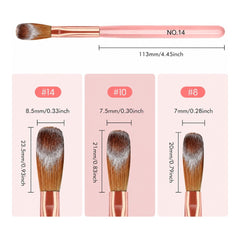 PINCEL PROFESIONAL PARA ACRÍLICO ROSÉ | #8, #10 Y #14