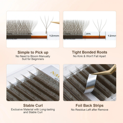 NAGARAKU W 4D CAFE / BROWN