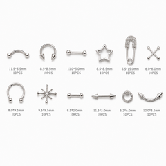 CHARMS METÁLICOS PREMIUM PARA NAIL ART – SET DE 12 DISEÑOS