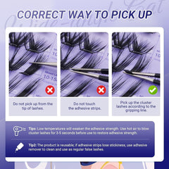 Pestañas Nagaraku DIY Wide-Angle Cat Style