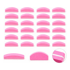 LIMA / PULIDOR DE UÑAS TIPO MEDIA LUNA ROSAS (20 PZS)