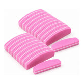 LIMA / PULIDOR DE UÑAS TIPO MEDIA LUNA ROSAS (20 PZS)