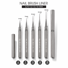 STUDIO LINER –SET DE 5 PINCELES 6/9/12/5/18MM