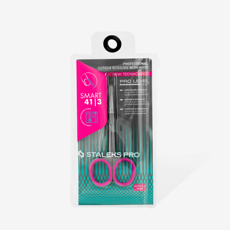 TIJERAS PROFESIONALES PARA CUTÍCULA CON GANCHO STALEKS PRO SMART 41 TYPE 3
