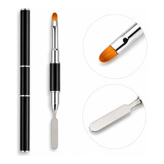 PINCEL DOBLE PARA POLYGEL | BRUSH & SPATULA