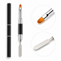 PINCEL DOBLE PARA POLYGEL | BRUSH & SPATULA