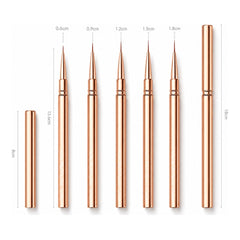 PRECISION ROSE – SET DE 5 PINCELES LINER 6/9/12/15/18 MM