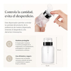 DISPENSADOR PARA ACETONA Y LÍQUIDOS | 150 ML