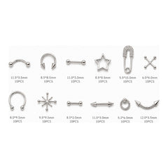CHARMS METÁLICOS PARA NAIL ART MODELO #1 – SET DE 12 DISEÑOS