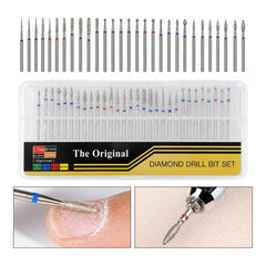 SET DE PUNTAS DE DIAMANTE PARA MANICURA | 30 PIEZAS