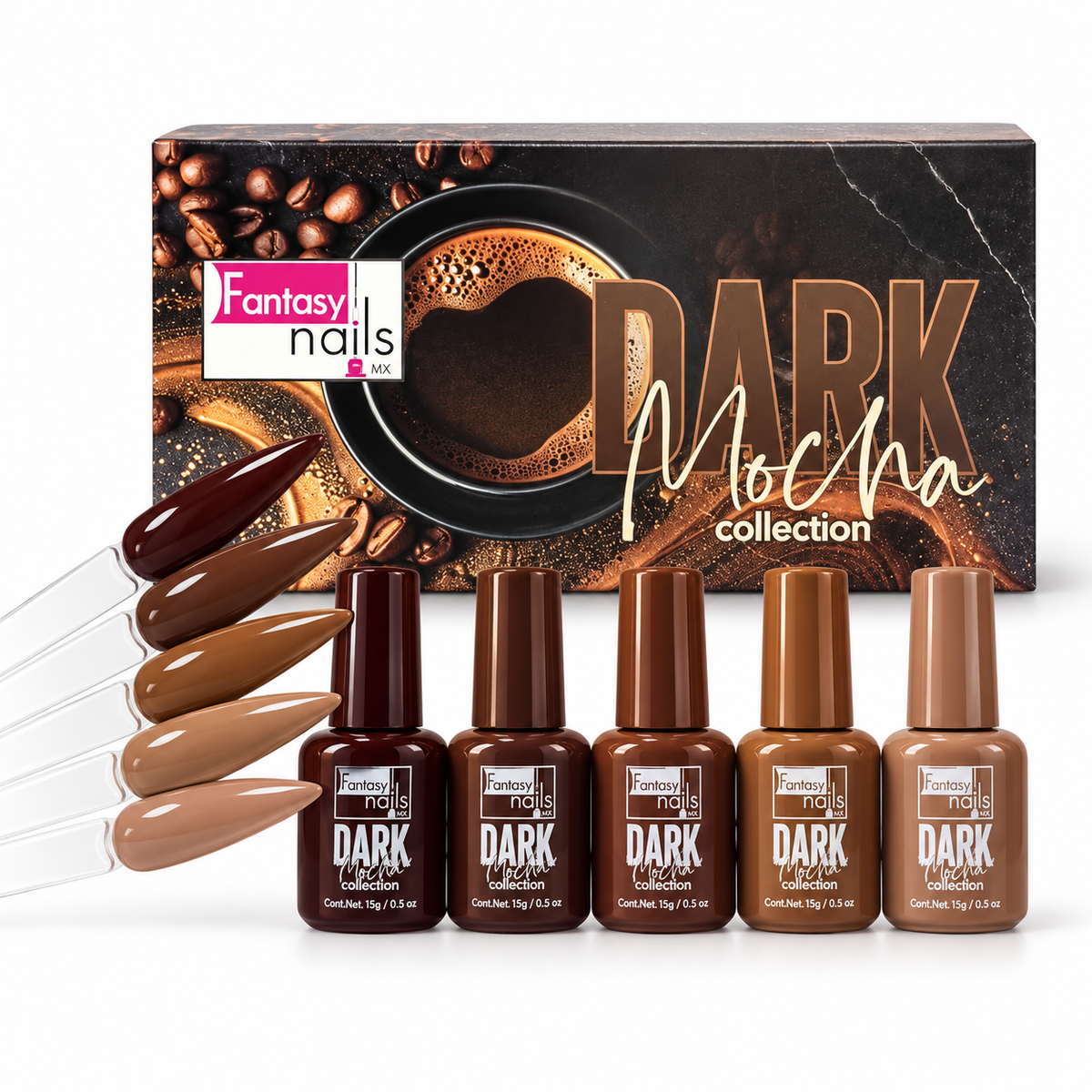 KIT DARK MOCHA COLLECTION – FANTASY NAILS