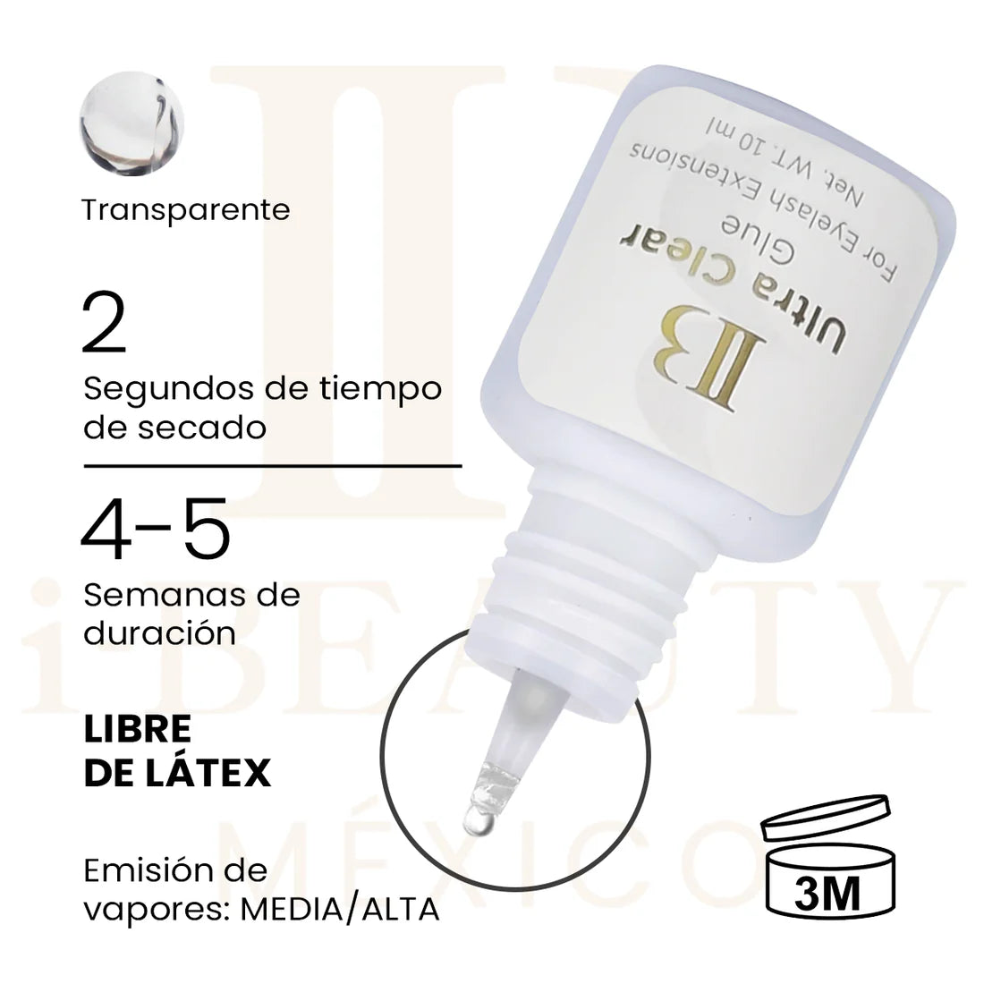 Adhesivo IB Ultra Clear ( Transparente )