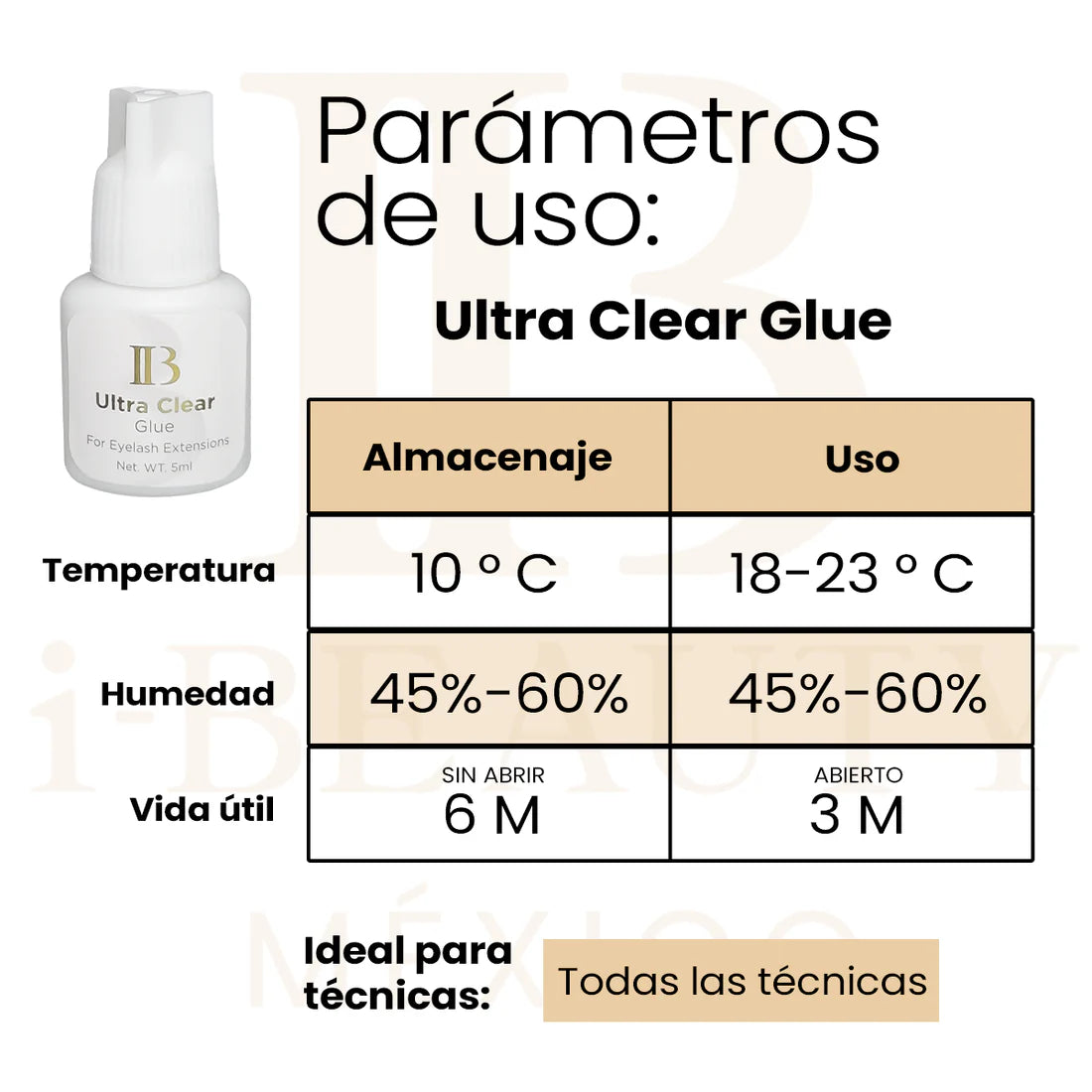 Adhesivo IB Ultra Clear ( Transparente )