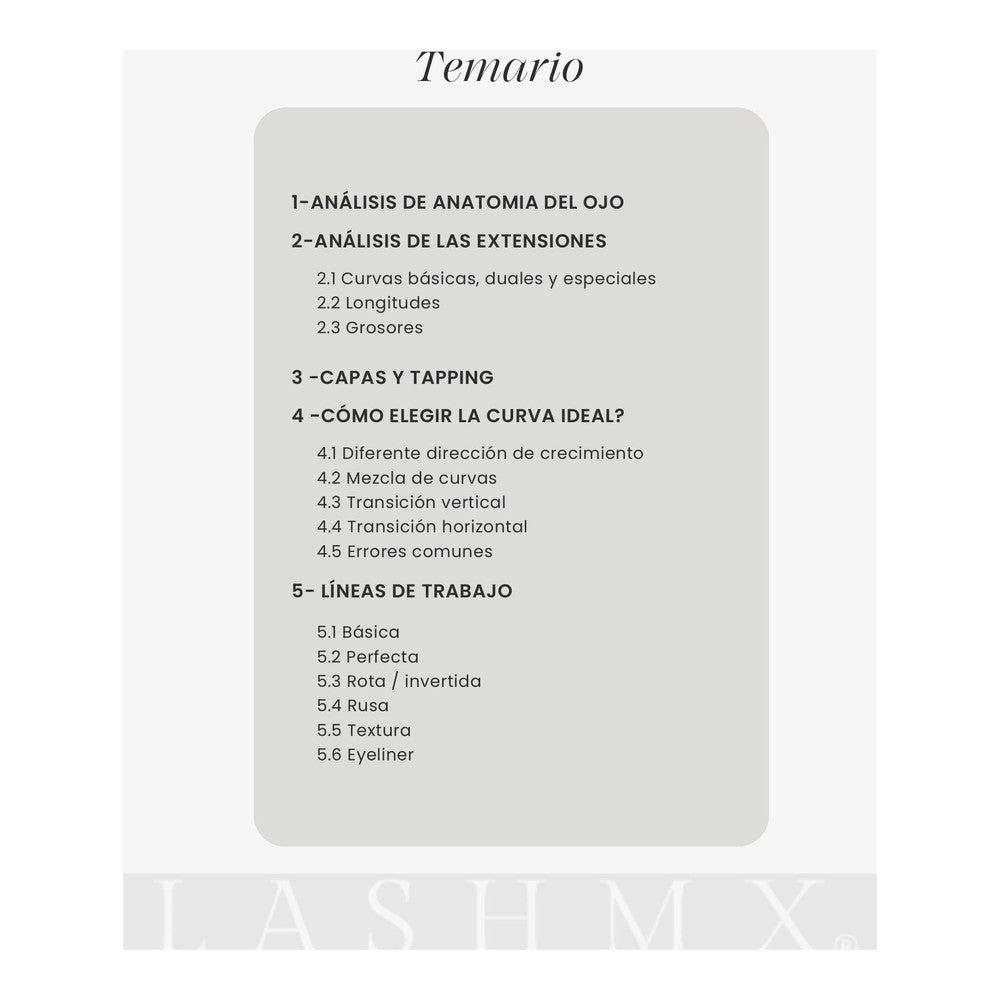 Temario módulos 1 a 5