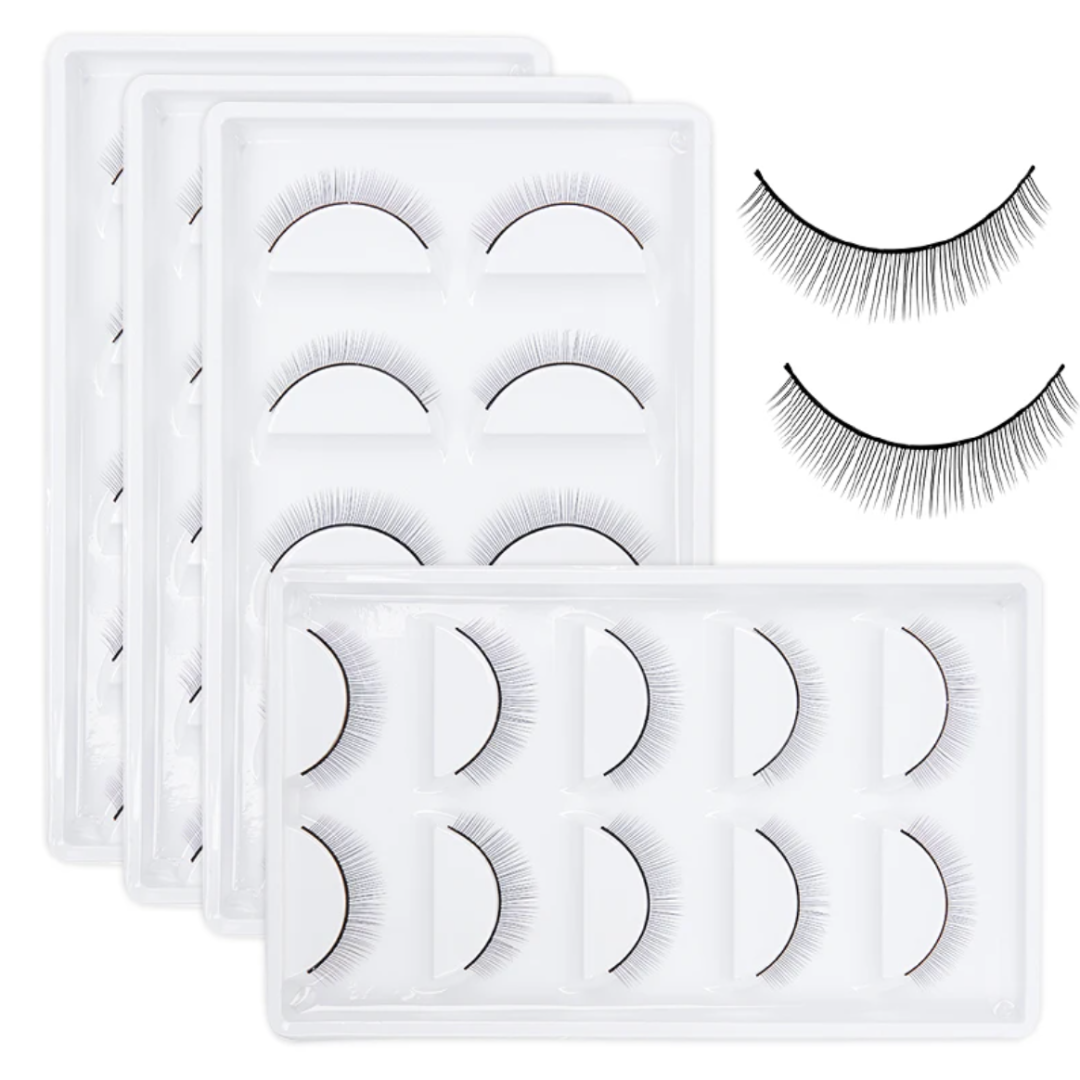 MAYOREO PESTAÑAS DE PRÁCTICA C/ 5 PZS